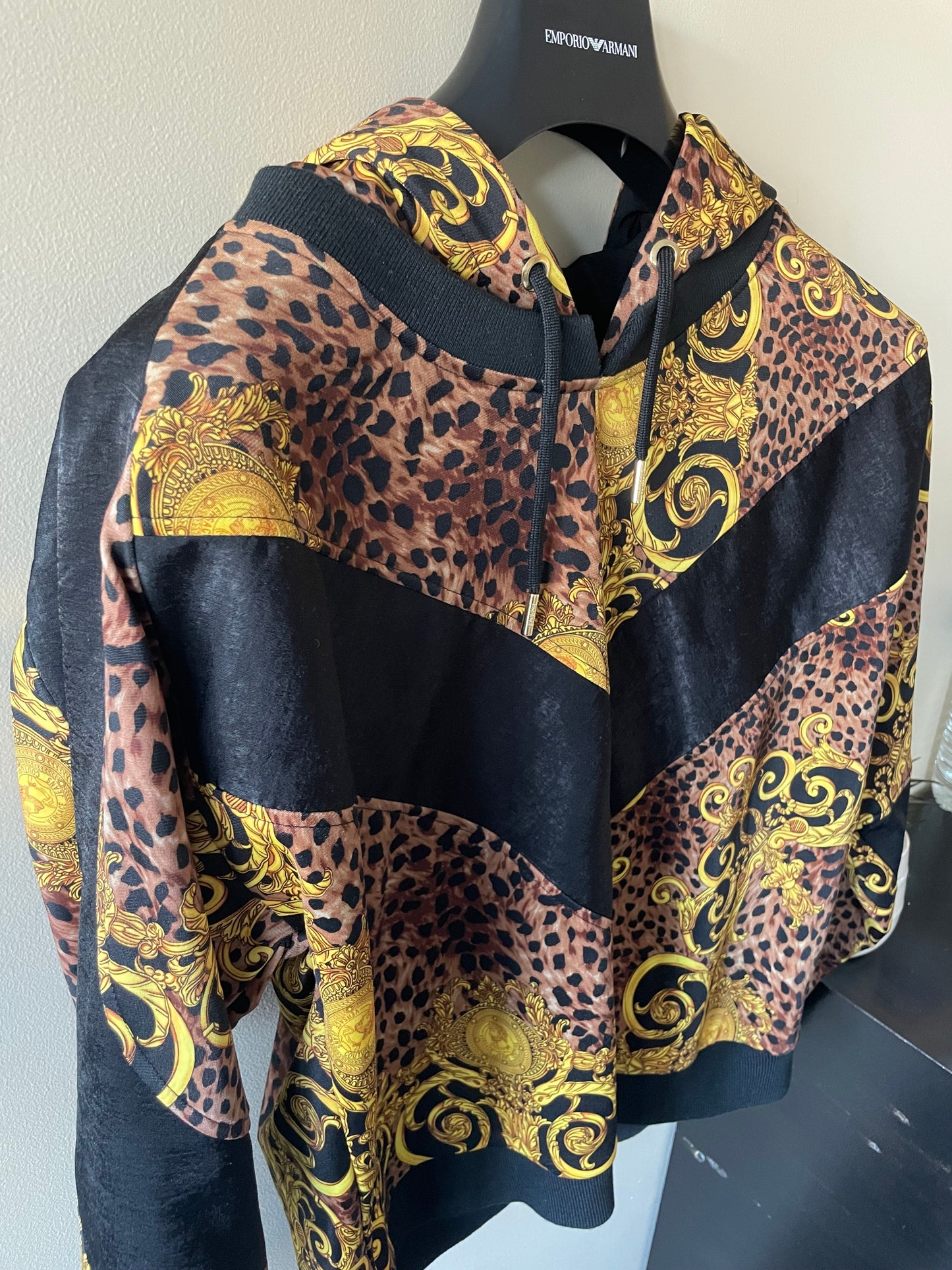 Sweat-shirt hoodie VERSACE JEANS COUTURE Baroque Animal